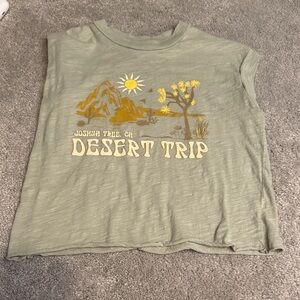 Desert Trip Graphic Tank Top - Olive